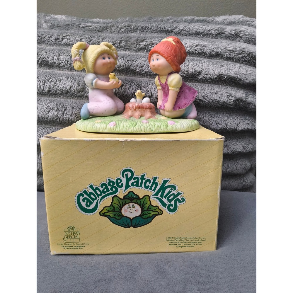 Vintage Cabbage Patch Kids Discovering New Life fine porcelain figurine